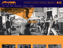 Tablet Screenshot of affordablefitness.com.au